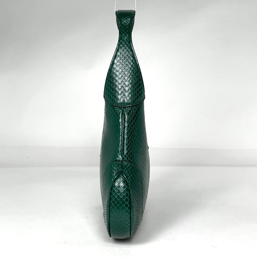 Gucci Green Python Shoulder Hobo Bag Jackie Green